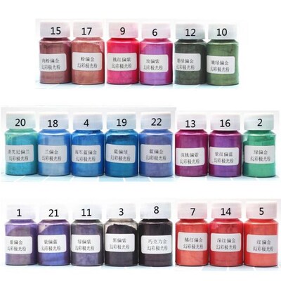 Aurora Pearl Pigment Powder Mica Pearlescent Colorants Resin