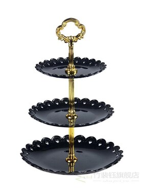 Three-layers 22cm, 18cm,14.5cm Fruit Plate Cake Stand For Pa