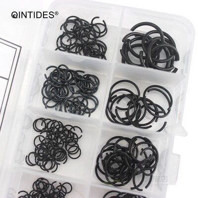 300 Pieces M4 - M16 Mix Round wire snap rings for shafts sna