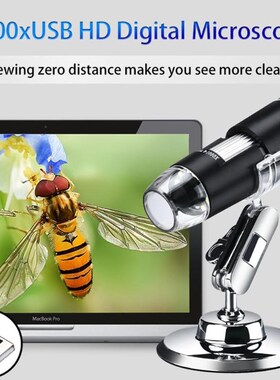 Alloet 1000X 1600X 8 LED Digital Microscope USB HD Handheld
