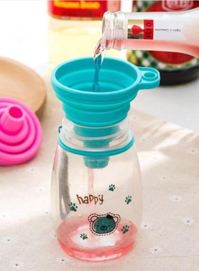 Silicone Folding Telescopic Long Neck Funnel Creative Househ