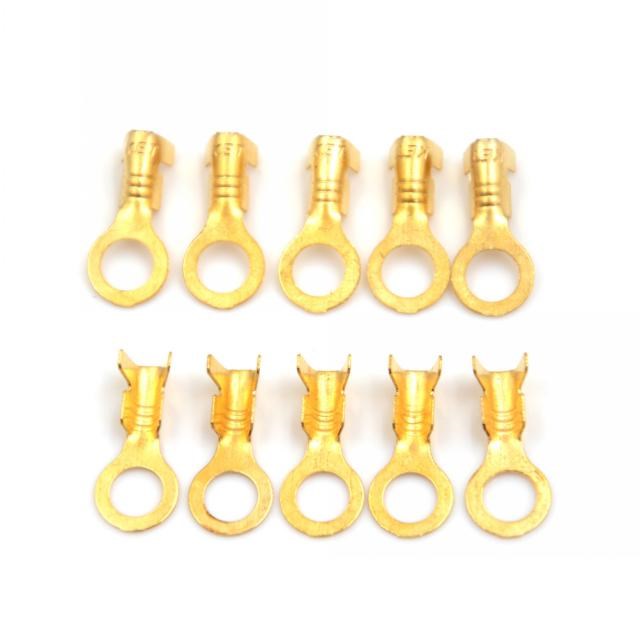 100 Pcs Car Speaker 5.2mm Female Spade Terminal Wire Connect