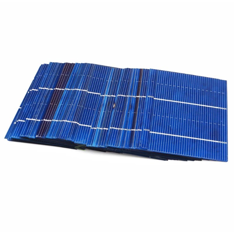 50Pcs Solar Cells Polycrystalline Photovoltaic Module Solar