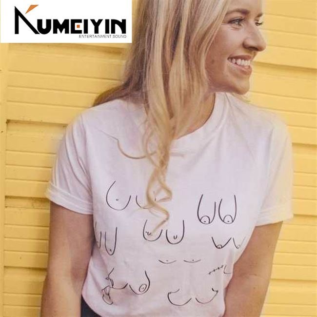 -Brilliant Breasts T-Shirt  Feminist T Shirt  Boob Tits tops