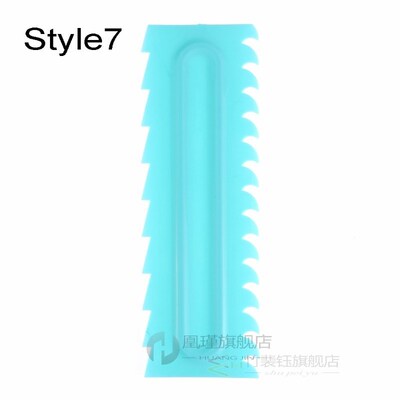 PP Jagged Edge Cake Scraper Plain Smooth Cream Spatulas Fond