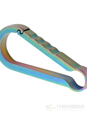 Outdoor Keychain Buckle Spring Snap Hook Titanium Alloy Cara