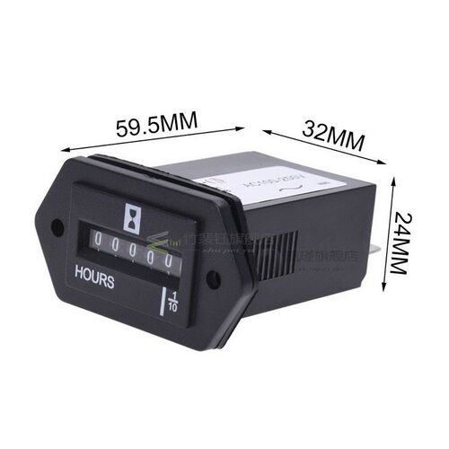 *DC10-80V/AC100-250V Hour Meter For Lawn Mower Electric Gene