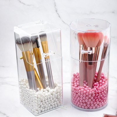 Acrylic Makeup Brush Box Makeup Organizer Cosmetic Holder Li