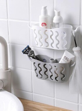 Bathroom Shelf Organizer Kithchen Sink Wall Suction Corner S