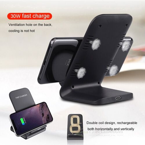 FDGAO 30W/20W/15W Qi Wireless Charger For iPhone 12 11 Pro