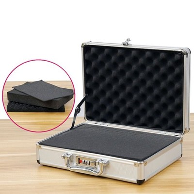 Portable Aluminum Alloy ToolBox Password Safety Case Hardwar