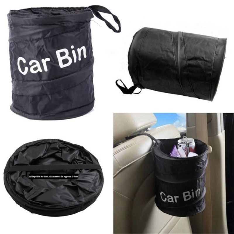 mini bin for car trash garbage rubbish collapsible foldable