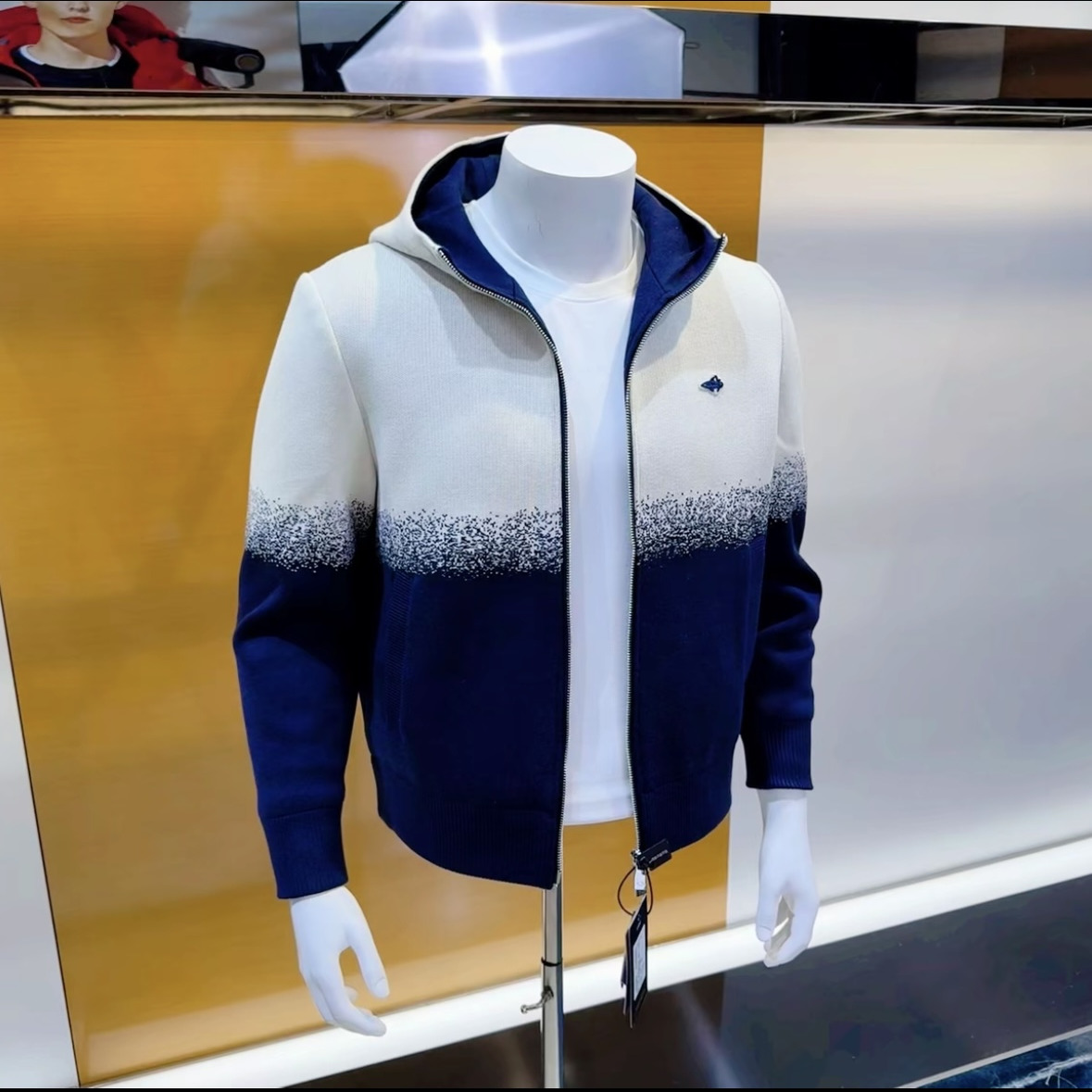 BRAVE&SHARK/勇士鲨鱼高奢白鸭羽绒服男士冬季连帽洋气爆款外套