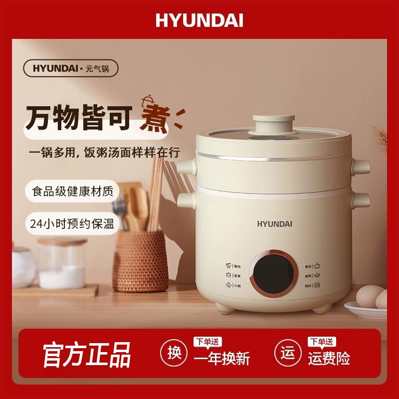 电煮锅多功能蒸煮炖一体锅迷你电宿舍火锅可预约饭煲1-2-3人小型