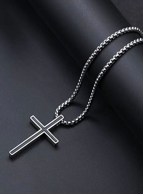 百搭钛钢项链嘻哈风链子男士装饰女生锁骨链欧美高街配饰酷高级感