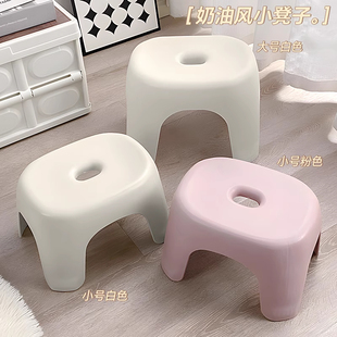 矮款塑料椅加厚家用小凳子简约胶凳客厅餐桌椅子茶几凳防滑小板凳