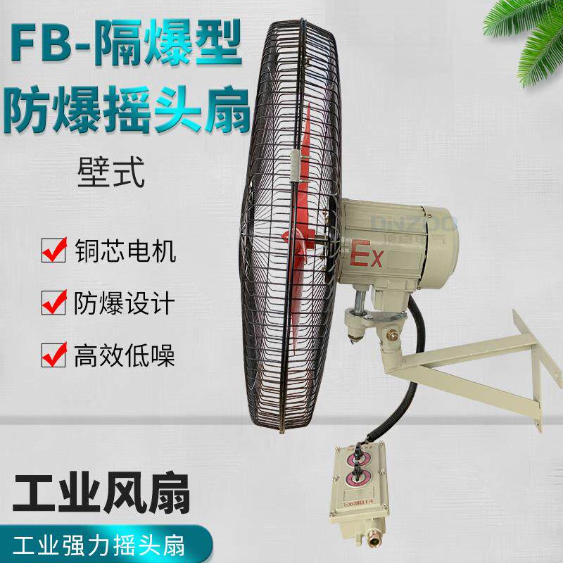 新款FB-750防爆摇头扇750W工业防爆电风扇220V落地式壁式牛角包邮
