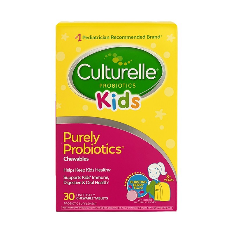 CULTURELLE康萃乐婴幼儿儿童LGG益生菌咀嚼片30粒 效期28年3月