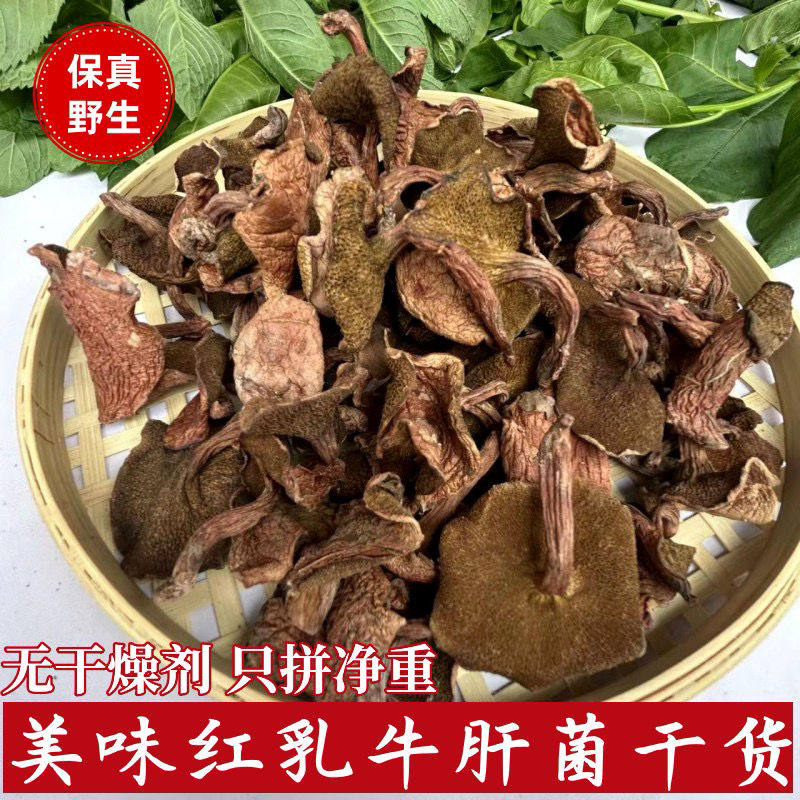 野生红乳牛肝菌干货四川野生菌松鼠蘑菇火锅煲汤材料红蛾子新货