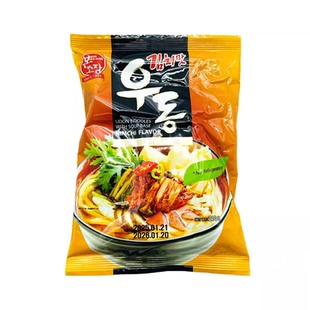 乌冬面210g韩式 韩本故庄 泡菜味原味方便速食 韩国进口 临期特价