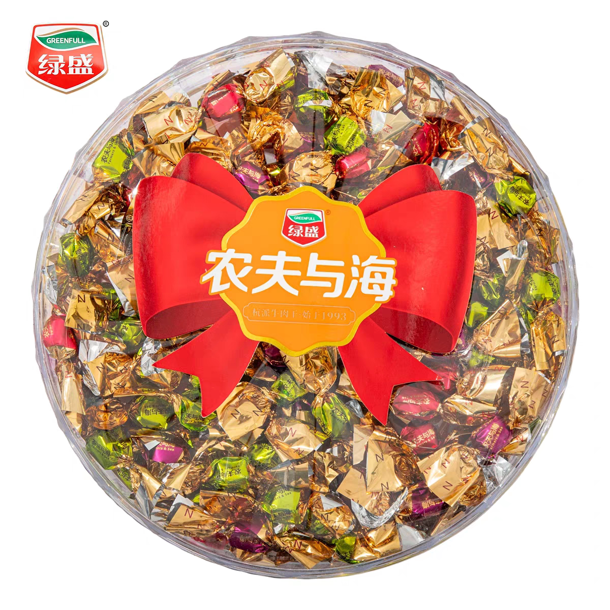 临期特价绿盛农夫与海鱼柳夹心牛肉粒 156g 网红休闲零食独立包装