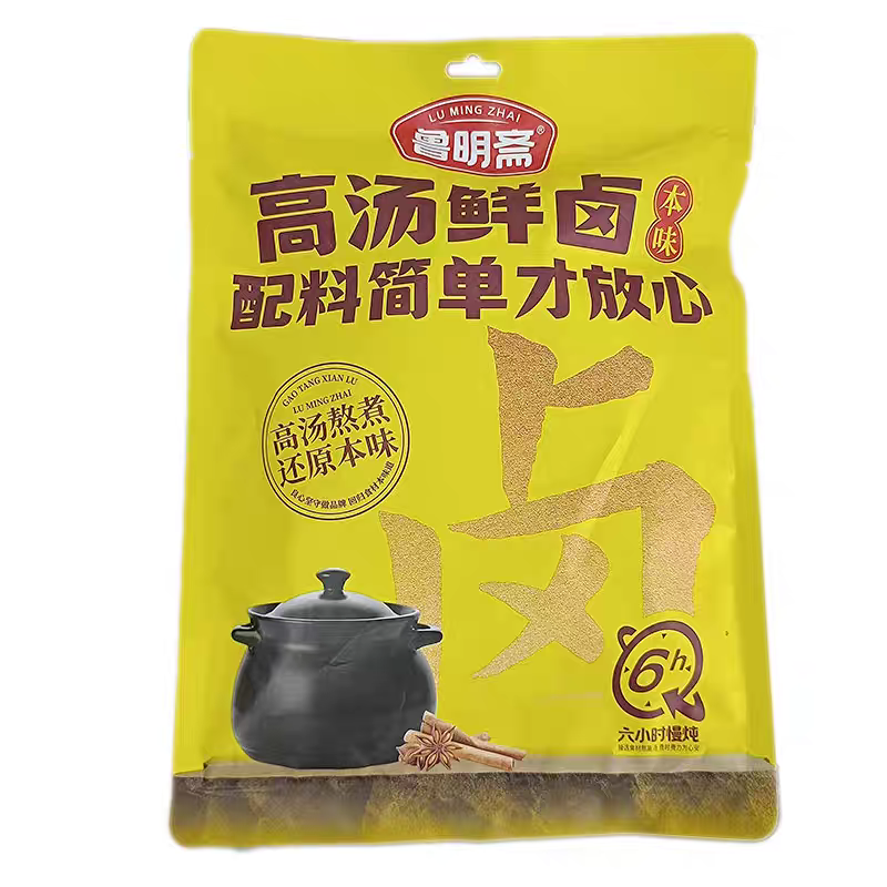 鲁明斋猪头肉香卤味400g高汤熬煮鲜卤熟食佐餐临期食品特低价清仓