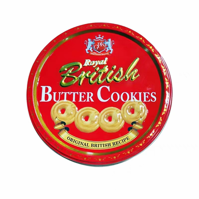 马来西亚进口GPR黄油曲奇饼干80g铁盒装伴手礼办公室下午茶糕点
