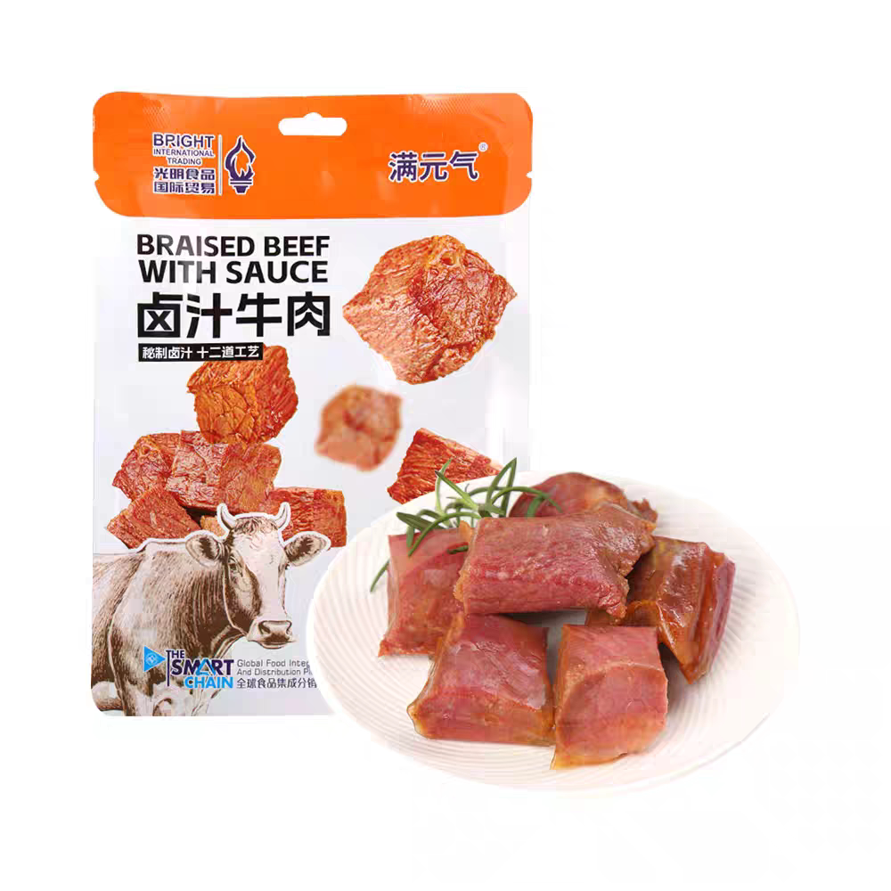 临期 满元气卤汁牛肉90g 秘制风味开袋即食肉质紧实,营养无负担
