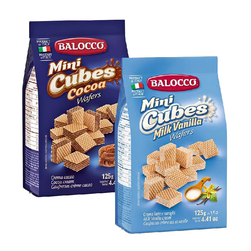 balocco百乐可意大利进口威化巧克力奶油夹心饼干点心休闲小零食