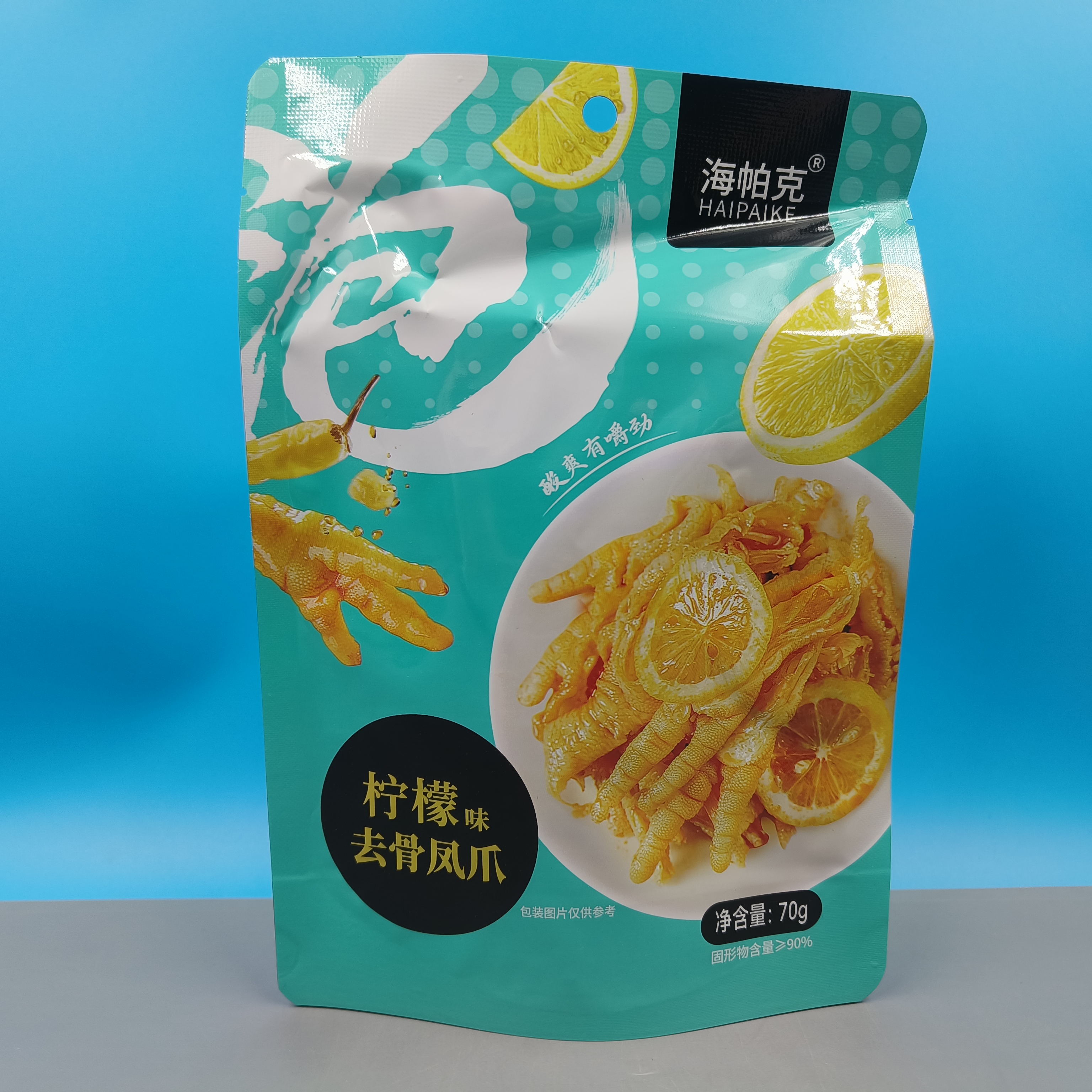 临期特价 海帕克去骨凤爪泡椒柠檬味70g酸辣爽口开袋即食休闲零食