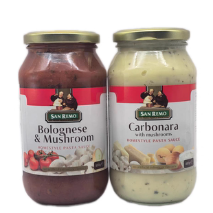 进口赛瑞盟卡伯娜奶油味意面酱480g番茄蘑菇酱披萨酱西餐调味酱