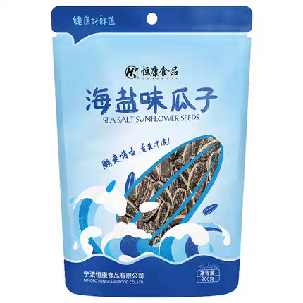 临期特价 恒康海盐瓜子90g海盐味瓜子椒盐瓜子葵瓜子炒货零食图片