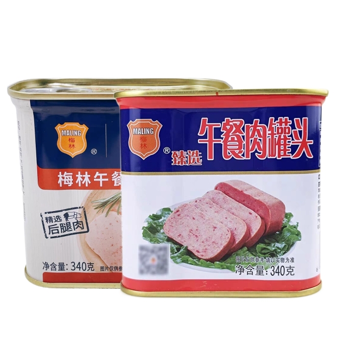 火锅临期上海午餐肉罐头梅林