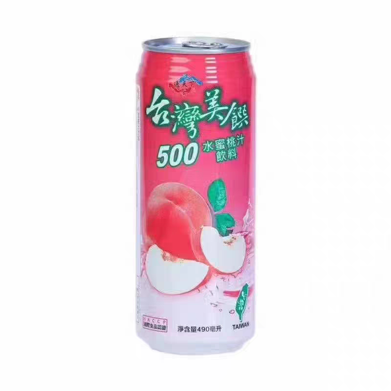 临期特价中国台湾美馔通天下水蜜桃葡萄番石榴汁饮料490ml