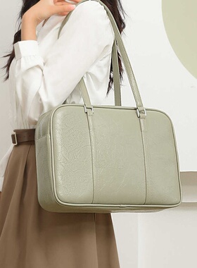 意大利BV15.6寸笔记本电脑包单肩背包适用惠普华为小米14苹果MacBook Air13.3英寸女士通勤手提斜挎托特包