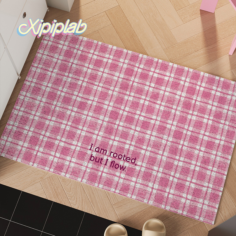 xipiplab家用入户玄关地垫丝圈可裁剪门垫卡通可爱耐脏耐磨脚垫子