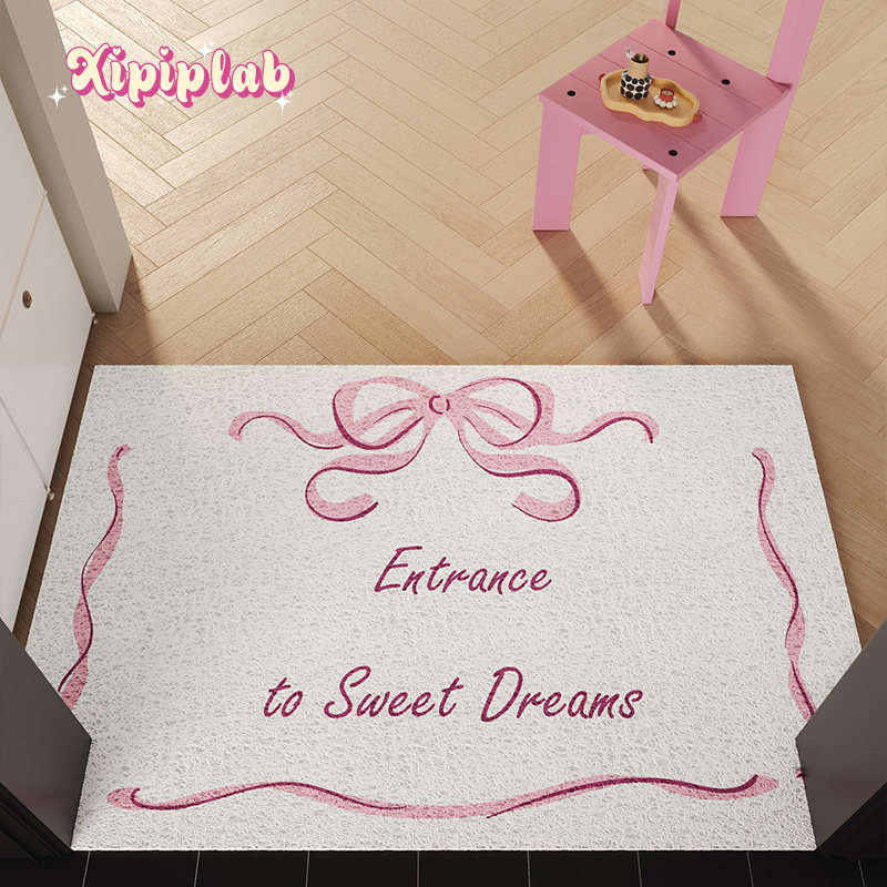 xipiplab简约韩系少女丝圈地垫ins奶油风家用入户玄关可裁剪门垫,居家布艺,入户地垫,淘宝优惠券,粉丝福利购,淘宝优惠卷