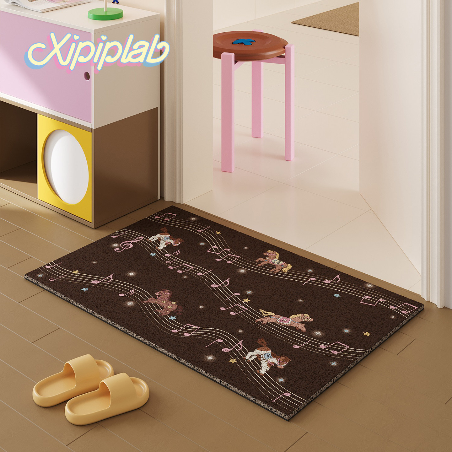 xipiplab家用入户玄关地垫丝圈可裁剪门垫卡通可爱耐脏耐磨脚垫子,居家布艺,入户地垫,淘宝优惠券,粉丝福利购,淘宝优惠卷