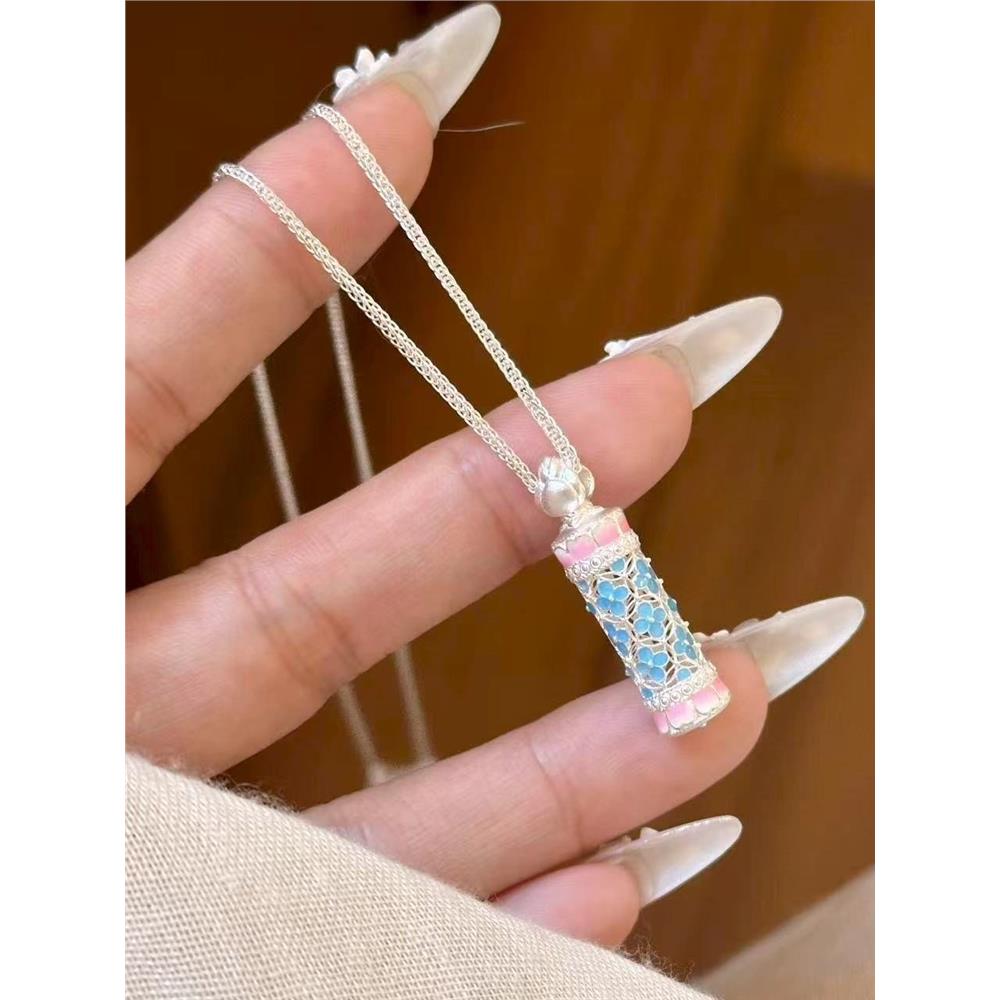 立大福足银镂空繁花珐琅