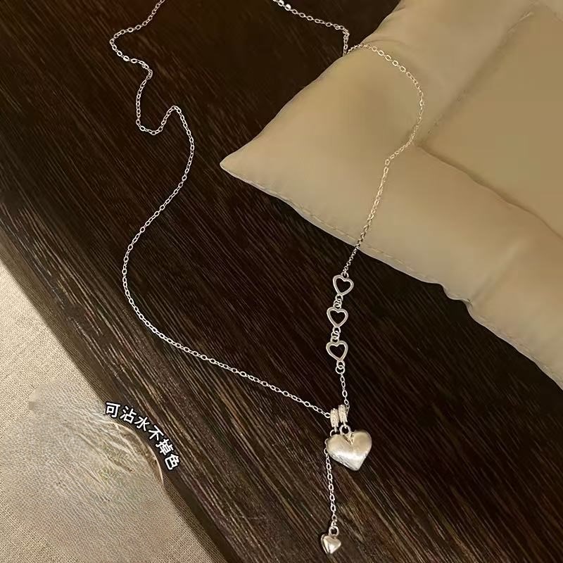立大福S990纯银爱心吊坠