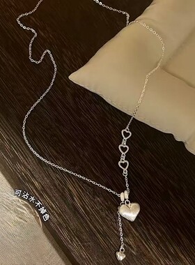 立大福S990纯银爱心吊坠