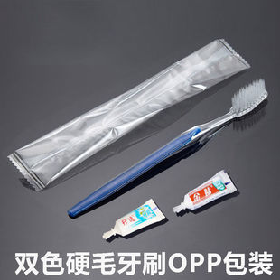 斐倪宾馆一次性洗漱用品酒店客房牙刷牙膏旅店客栈牙具二合一双色