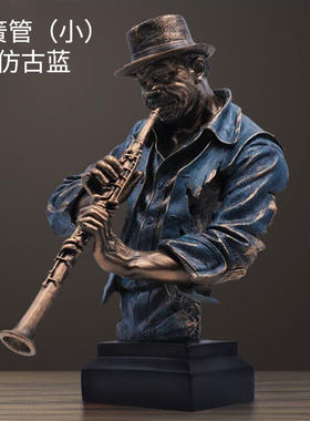 万棠欧美式音乐半身音乐大号人物摆件雕塑酒吧装饰KTV会所创意装