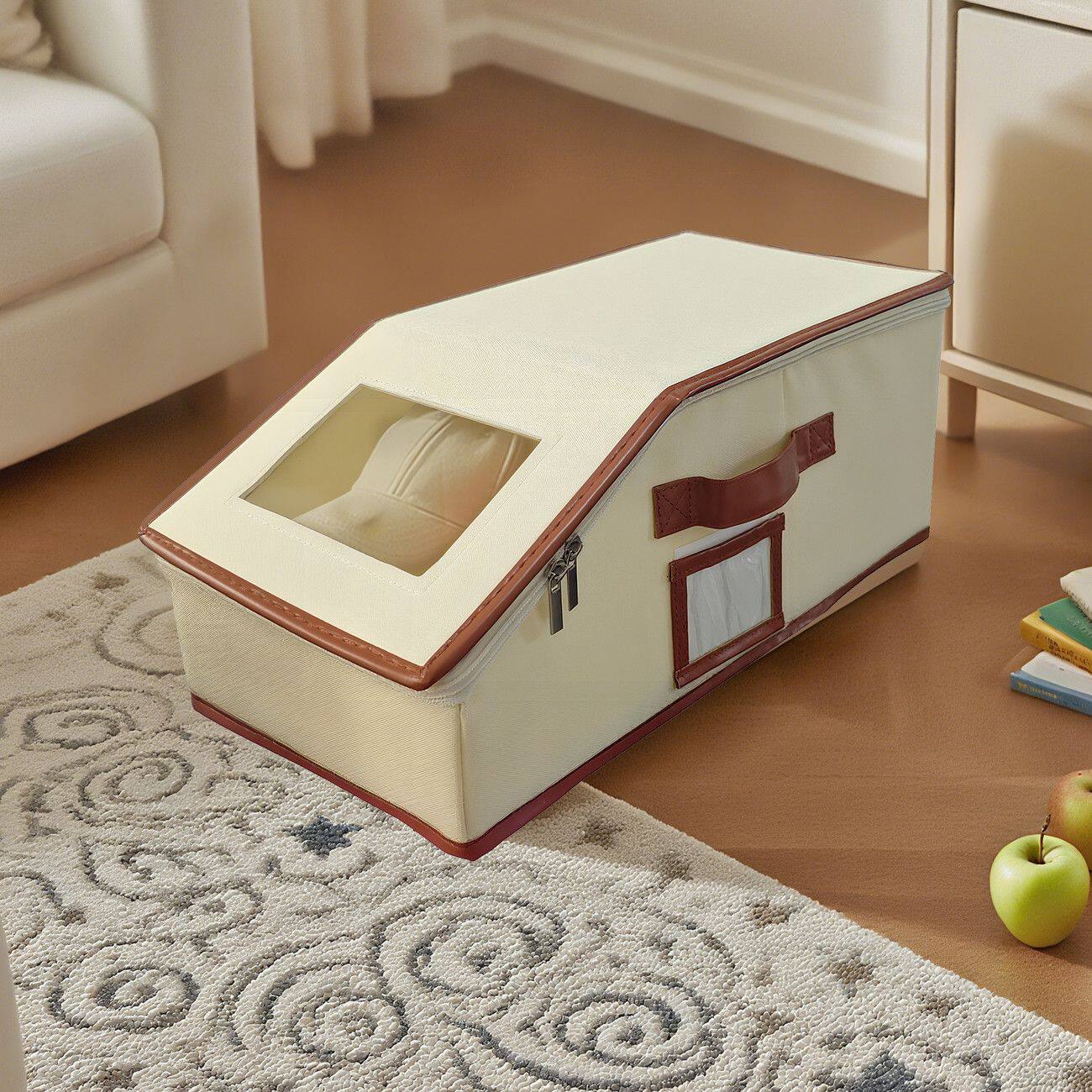 衣柜帽子防尘收纳盒家用不变形