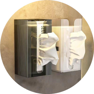 厕所纸巾盒壁挂式防水免打孔