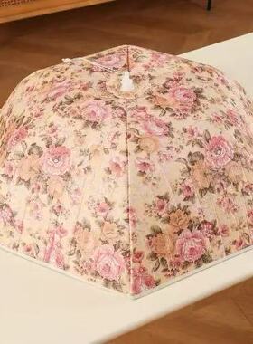 保温菜罩饭菜神器2025新款家用可折叠菜盖罩冬天餐桌剩菜食物罩子