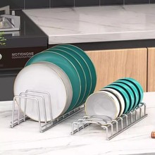 碗碟收纳架不锈钢厨房沥水抽屉式拉篮内置放碗盘子置物消毒柜碗架