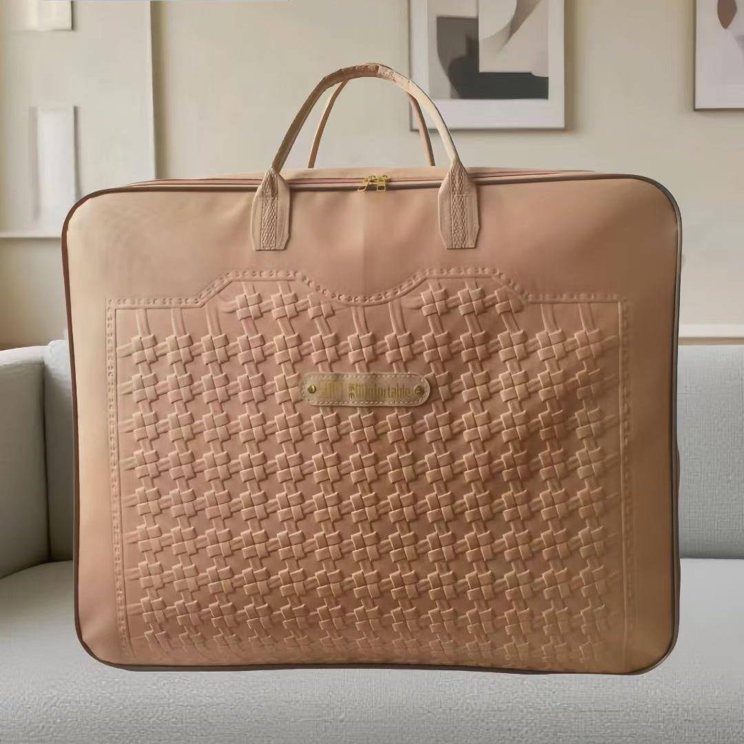 棉被手提袋子幼儿园加厚防尘行李袋大容量家纺包装袋钢丝包可印字