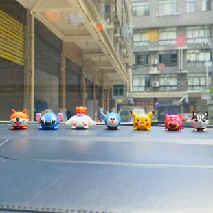 3d公仔停车牌软胶趴趴小狗网红猫手机壳电脑显示器小摆件卡通摆件