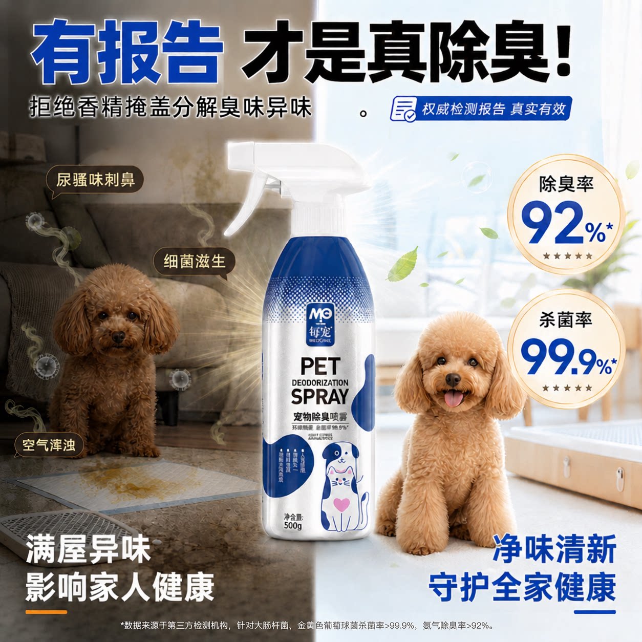 宠物除臭剂源头分解尿骚味500ml